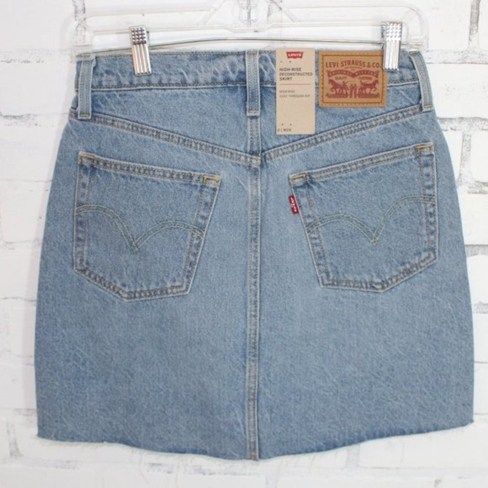 Levi's High Waisted Denim Jean Skirt
